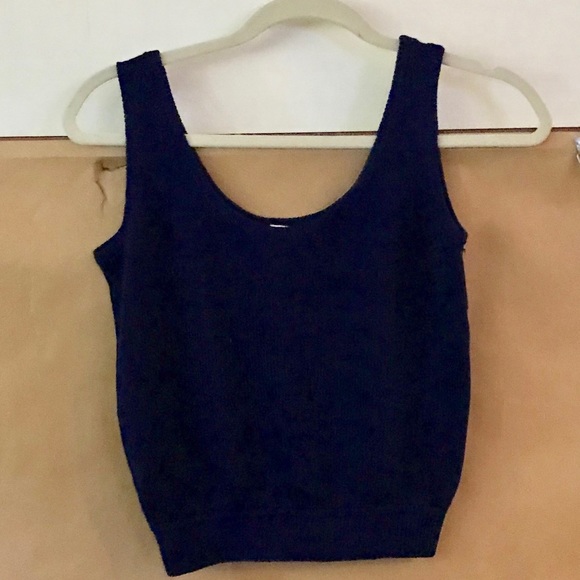 St. John Tops - Vintage St John Knit Tank Top Blue Very Small Summer